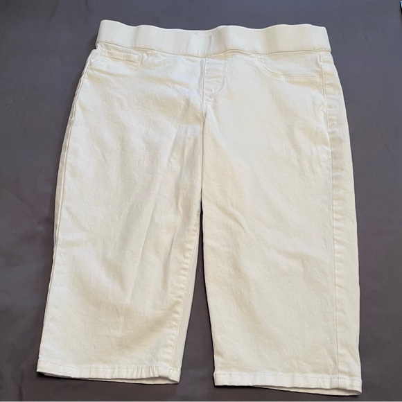 Bandolino Pants - Bandolino Women’s White Pull-On Skimmer Pants